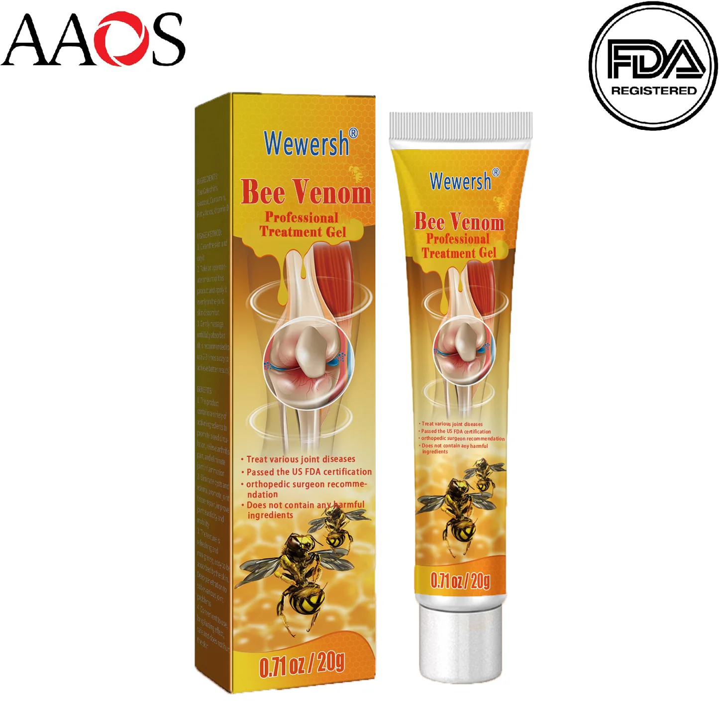 (Buy 1 Get 2) Wewersh® New Zealand Bee Venom Professional Treatment Gel