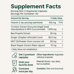 Turmeric Curcumin Capsules (1,000mg)