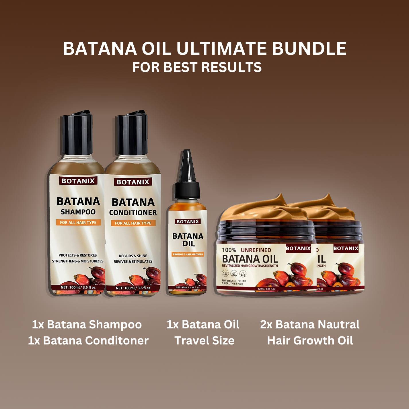 (BUY 1 GET 2) Batana Natural Hair Growth Oil