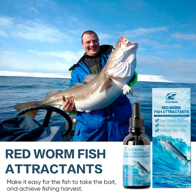 Cvreoz® Red Worm Fish Attractants for Baits