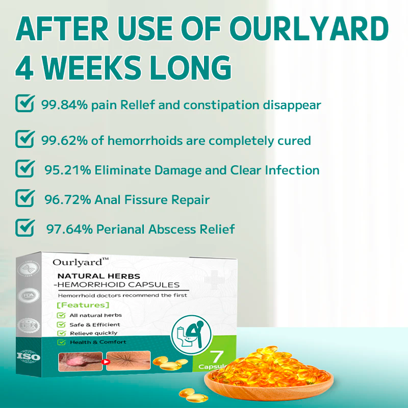 Ourlyard™ Natural Herbal Strength Hemorrhoid Capsules