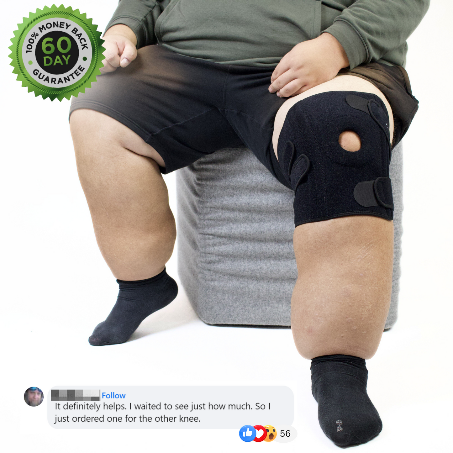 (BUY 1 GET 2) Patellaplus™ - Adjustable Plus-size Knee Brace