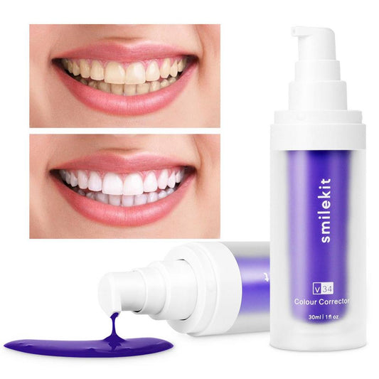 SMILEKIT™ New V34 Series Toothpaste Purple Color Corrector