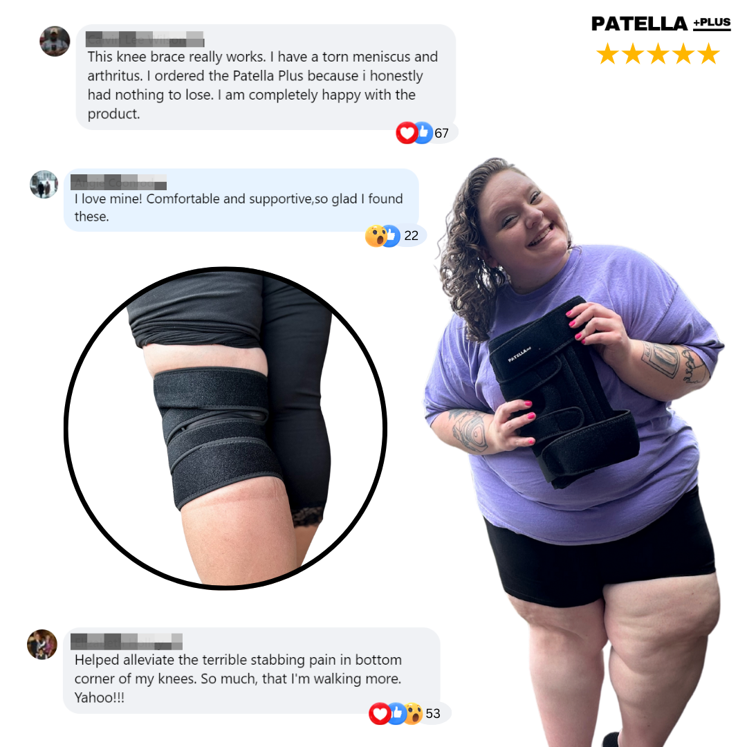 (BUY 1 GET 2) Patellaplus™ - Adjustable Plus-size Knee Brace