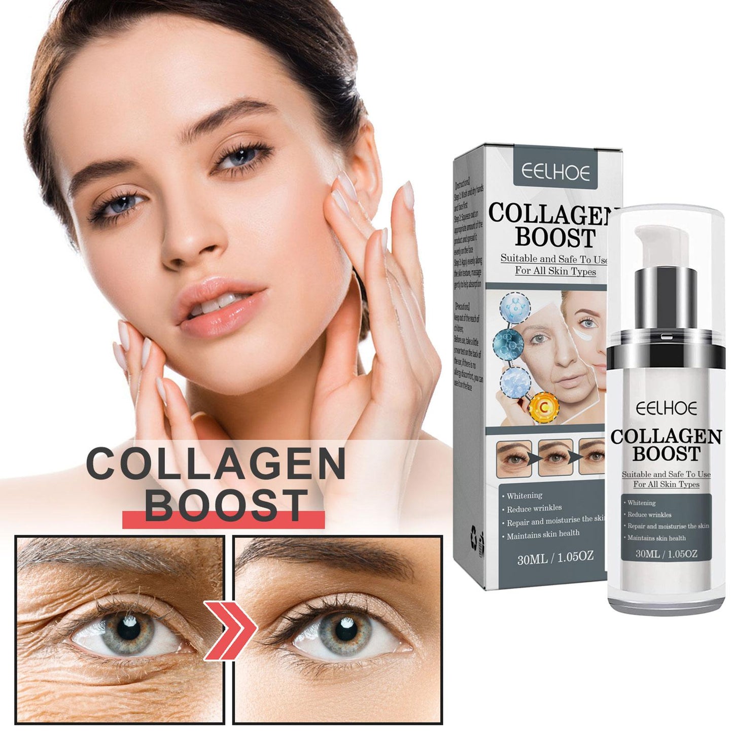 Last Day Promotion 70% OFF - 🔥2023 New Collagen Boost Permanent Anti-Aging Serum