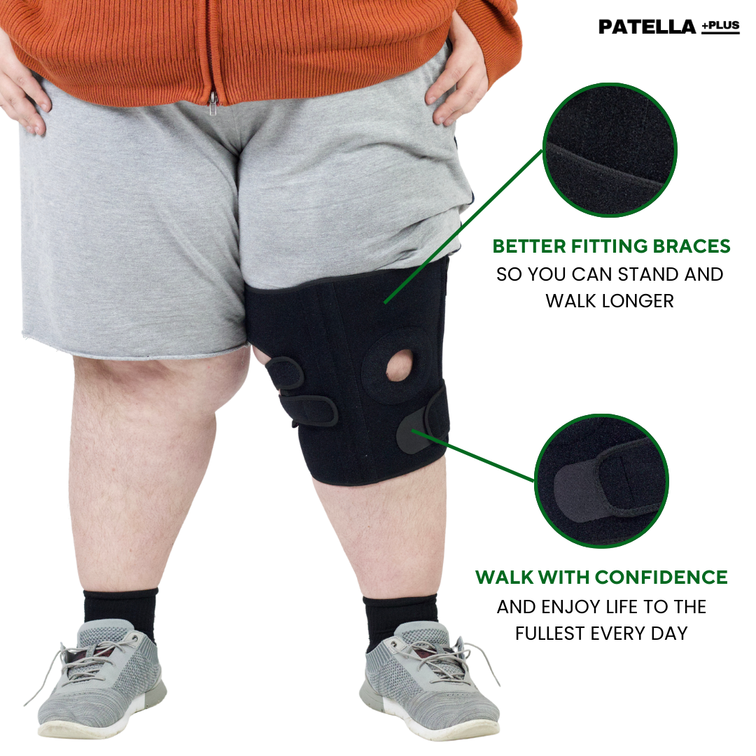 (BUY 1 GET 2) Patellaplus™ - Adjustable Plus-size Knee Brace